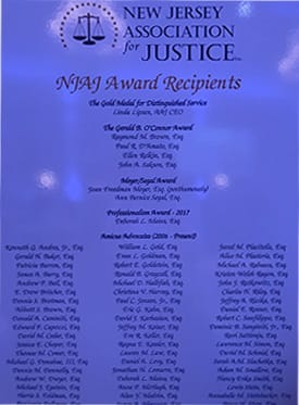New Jersey Association for Justice | NJAJ Award Recipients